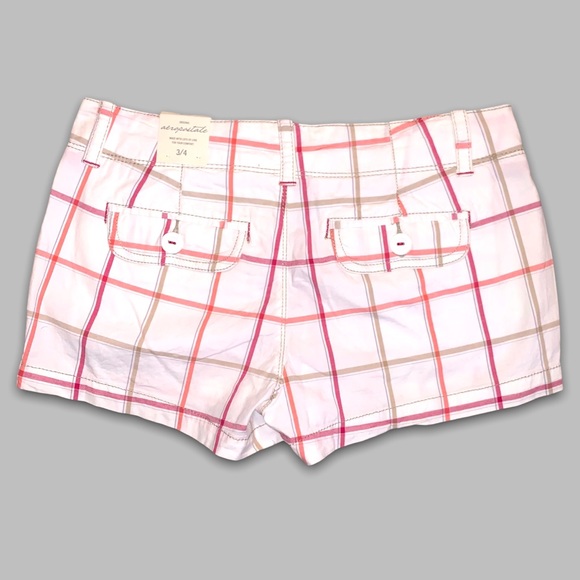 Aéropostale Pink Plaid Shorts - Picture 3 of 5